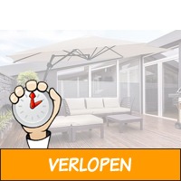 Veiling: Feel Furniture creme zweefparasol