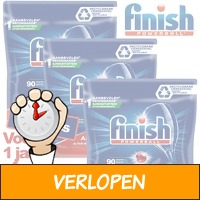 270 x afwastabletten Finish All in One Ontvetter