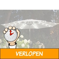 Veiling: parasol met LED-verlichting