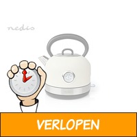 Nedis retro look Waterkoker - 1.7 L - 360 Draaibaar - w..