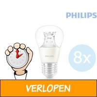 8 x Philips E27 Warmglow LED lampen