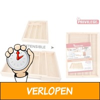 Privilege Verstelbare houten bestekbak 30 tot 46 x 43 x..