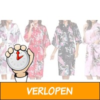 Zijden kimono-jurk