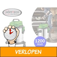 Hofftech krachtige RVS Stofzuiger voor nat en droog met..