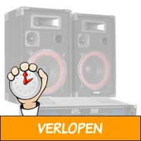 MAX 500W DJ PA luidspreker en versterker combinatie