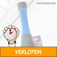 InnovaGoods LED Glitter lamp met speaker