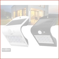 2 x Solar LED-muurlamp