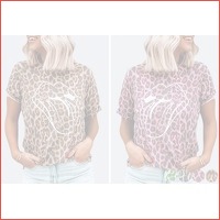 Dames T-shirt met panterprint