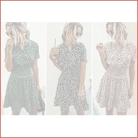 Zomerjurk met dalmatierprint in de aanbi..