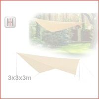 Zonnedoek Beige - Schaduw doek - 3 x 3 x..