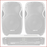 Vonyx Complete 1200W DJ geluidsinstallat..