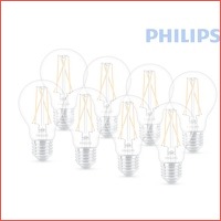 8 x dimbaar Philips E27 LEDbulb