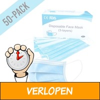 50-pack 3-laags mondkapjes