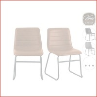 2 x Vince Design Milan eetkamerstoelen