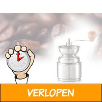 RVS nostalgische hand koffiemolen - Voor fijne of grove..
