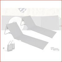 Intimo Lig-/Strandmatten grijs (2-pack)