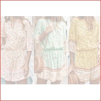 Boho playsuit in de sale