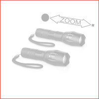 2 x Militaire LED zaklampen met 1000 m b..