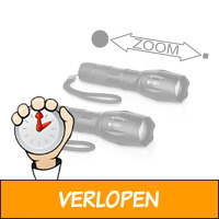 2 x Militaire LED zaklampen met 1000 m bereik