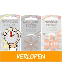 60 x Rayovac gehoorapparaat batterijen