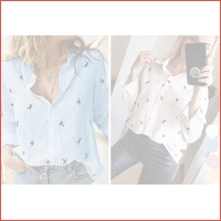 Birds blouse voor dames