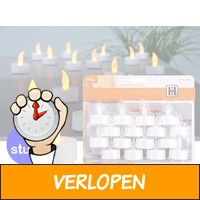 Veilige LED theelichtjes - Set van 16 stuks - 3,5 cm