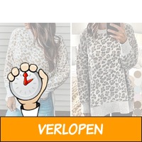 Hippe panterprint sweater