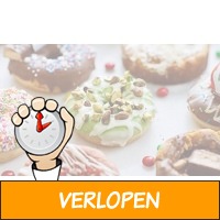 Koffie/thee + donut bij Belicio Cheatday in Dordrecht e..