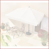 Premium half-vierkante parasol