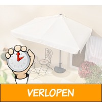 Premium half-vierkante parasol