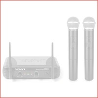 Vonyx draadloze VHF microfoon set 2-kana..