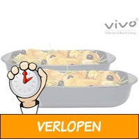 2 x Vivo by Villeroy & Boch aardewerk ovenschaal