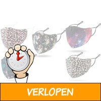 1, 2 of 3 herbruikbare en verstelbare maskers