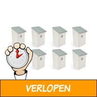 vidaXL vogelhuisjes 8 st