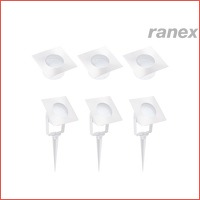 3 x Ranex LED-grondspot 12 V