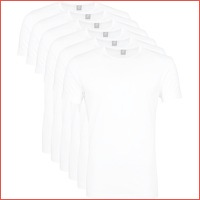 6 x witte T-shirts