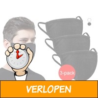 3-pack wasbare mondkapjes kopen voor de allerlaagste pr..