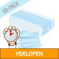 50-pack 3-laags mondkapjes