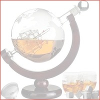 Whiskey Decanteerkaraf - Wereldbol - Lux..