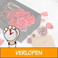 Boeket zeep rozen