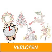 Selectie van 1, 3 of 6 verschillende Kerstbroches