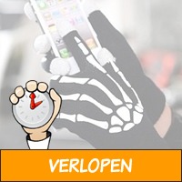 Touchscreen skeleton gloves