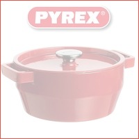 Pyrex ronde gietijzeren pan