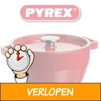 Pyrex ronde gietijzeren pan