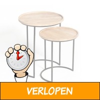 Set van 2 moderne bijzettafels