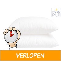 2 x Vitality Pur Double Fit hoofdkussen