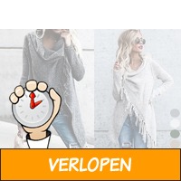 Knitted Tassel vest in de sale met enorme korting