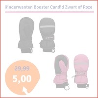 Booster Candid Kinderwanten zwart/Roze