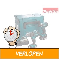 Makita 18 V combiset boormachine en slagschroevendraaie..