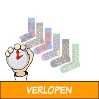 Veiling: 6 paar Happy Socks (maat 41 - 46)